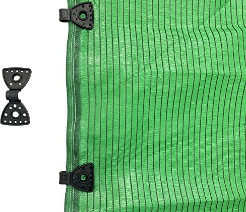 Pack clips de sujeción para mallas de sombreo y ocultación, pinzas de sujeción malla ocultacion, clip para malla de sombreo, grapas sujeción (100)