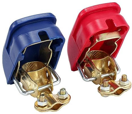 iHaospace 1 paio di morsetti per batteria a sgancio rapido per auto, morsetti a sgancio rapido, morsetto per batteria, connettore per auto e barca