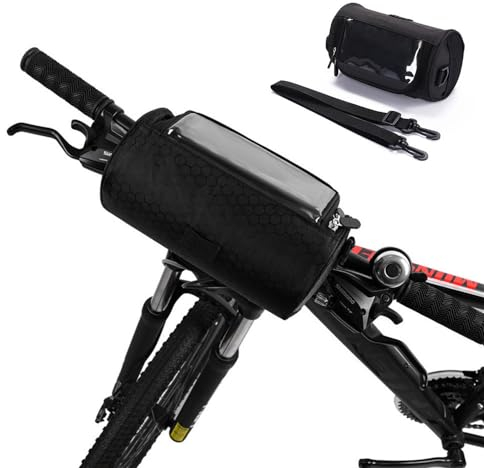 LOGRRMTH Fahrrad Lenkertasche Vordertasche Fahrradtasche Aufbewahrungstasche mit Schultergurt für Rennrad Mountainbike Radfahren Reisen (A)