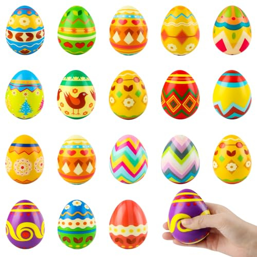 badaren Ostereier Stressball, Antistressball Kinder, Stressball Kinder, Stressbälle Ostern, Anti Stress Bälle, Stressball Eier Oster Mitgebsel Kinder, Ostern Geschenke, Ostergeschenk Kinder (A)