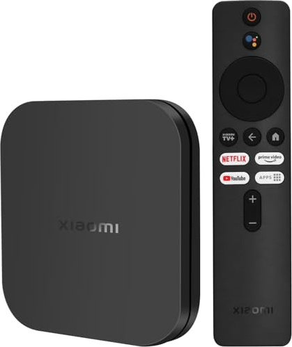 Xiaomi TV Box S 4K 2Nd Generation | Mibox Resolución 4K Ultra HD | Chormecast Compatible con Google TV | Bluetooth 5.2 y WiFi de Doble Banda | Android TV 10.0 Integrado | Versión ES | Color Negro