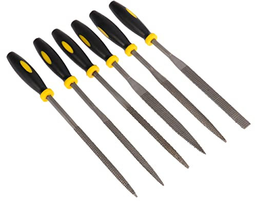 jojofuny 6piezas Limas De Madera Herramienta De Escofina Para Madera Mango Antideslizante y Dientes Gruesos