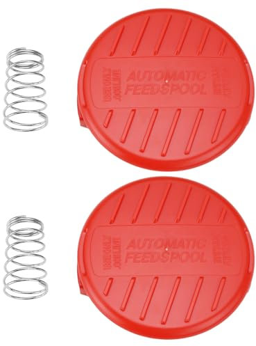 LT Easiyl 2 Pcs Spool Cover 385022-03N Lawn Mower Spool Cover Trimmer Spool Cover Cap Compatible with Black & Decker BESTA530 GH400 GL4525 GL5028 GLC120 Lawn Mowers