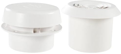 Aspiratore, Accessori for roulotte, griglia di ventilazione for tetto, la for camper, la bianca, la di raffreddamento for camper, camper, camper, casa mobile, la silenziosa 12V per bagno a soffitto(Lo