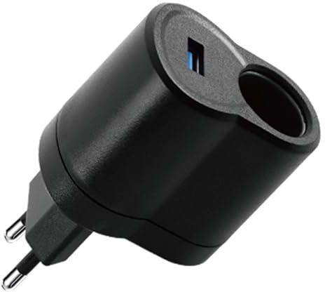 DmDoyy Adaptateur Allume Cigares, Adaptateur Secteur Universel AC À DC Pour Voiture, Voiture Adaptateur Voiture Allume-Cigare, Tension D'alimentation CA À CC, Prise UE