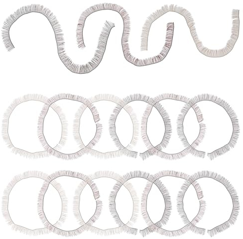 PACKOVE 15pcs Doll Fake Eyelashes Pack 0.8cm Simulated Lashes for Crafts Reborn Doll Accessories Diy Eyelash Strip Set