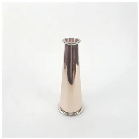 ESDUAIOP Réducteur de cuve en cuivre à bride tri-clamp de 4 (119 mm x 2 ; 64 mm) for brassage maison, hauteur 300 mm.