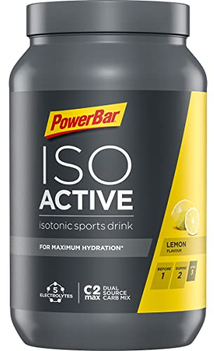 Powerbar Isoactive Lemon 1320g - Bevanda Sportiva Isotonica - 5 Elettroliti + C2MAX