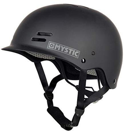 Mystic Watersports - Surf Kitesurf & Windsurfing Predator Helm Schwarz - Unisex - Leichtgewicht - Abnehmbare Mesh-Pads
