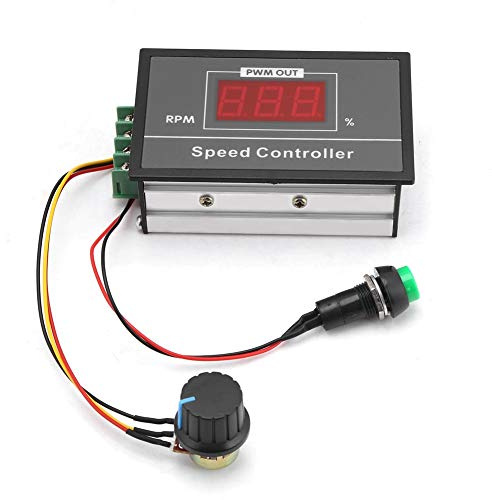 Nikou Drehzahlregler - Motor drehzahlregler DC Motor Gouverneur 6-60V 12V 24V 36V 48V 30A PWM DC-Motordrehzahlregler Start Stop Schalter