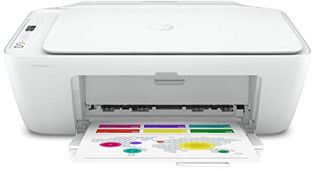 HP DeskJet 2752 All-in-One Color Inkjet Printer Scanner and Copy with Mobile Printing, Wireless Printers for Home and Office, Instant Ink Ready, Dual-Band WiFi, White (Renewed)