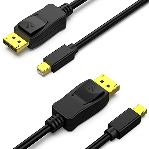 BENFEI Mini DisplayPort auf DisplayPort Kabel 1,8 Meter, 2 Stück Mini DP auf DisplayPort Kabel (4K@60Hz und 2K@144Hz) für Monitor,Gaming Grafikkarte