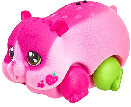 Little Live Pets 26369 Lil Single Pack: Strawbles, Interactive Toy Scurries, Sounds, and Moves Like a Real Hamster. Soft Flocked. Batteries Included. for Kids 4+, Pink