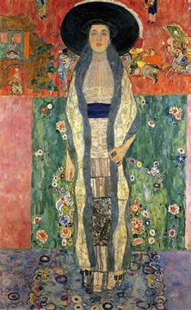 Feeling at home LEINWANDDRUCK im SCHATTENFUGENRAHMEN Adele Bloch-Bauer II 1912 Klimt Gustav - Museo vertikale Kunstbilder im Holzrahmen cm_70_X_42