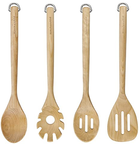 KitchenAid 4pc Birchwood Tool Set, Natural