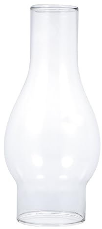 OSALADI Glas?llampe Schornsteinersatz Ersgerster Glas Kerosin Lampenlampenschatten- Hochtemperaturfestigkeit Lampe ?llampe Brenner Lichtabdeckung 1 Packung 2 Zoll Basis