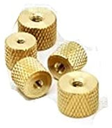 qinggw M2 M2.5 M3 M4 Rändel Messing Daumenmutter Messing Rändelmutter Zylindrische Anpassung for Wasserkühlung PC-Gehäusemodell (Größe : M2 5pcs)