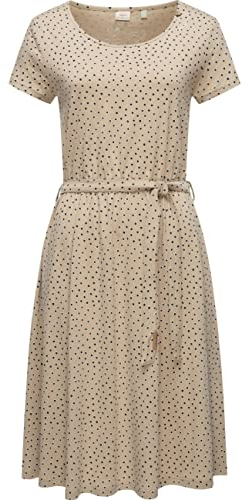 Ragwear Damen Kleid Midi Sommerkleid Olina Dress Organic Sand Gr. XL