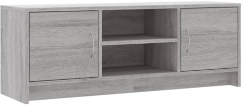 vidaXL TV Cabinet Grey Sonoma 102x30x37.5 cm Engineered Wood