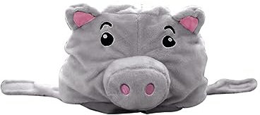 ISAKEN Schwein Hut Lustiger Tiermütze Halloween Plüsch Tier Hut Foto Requisiten Cute Pig Hat Kopfbedeckungen Geburtstag Weihnachten Karneval Cosplay Kostüm Partyhüte für Kinder Erwachsene