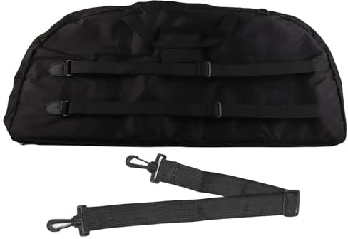 TeamSky Compoundbogen-Tasche, Bogen-Tragetasche, Segeltuch, Großes Fassungsvermögen, Leicht, Multifunktional, Tragbar, Bogentasche Mit Pfeiltasche, 95 cm(Schwarz)