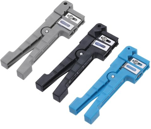 sourcing map Herramienta de corte para pelar cables 45-162/45-163/45-165, Prensa Cable, Pelacables de fibra óptica, 1 juego