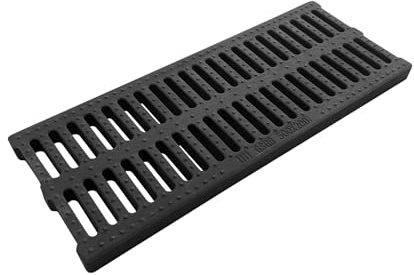 NATOTELA Polymer Plastic Drain Grating-500x200x25mm Rectangular Storm Channel Grating Garden Drainage Grates Outdoor Trench Cover for Houseside pavement Yard Patio commercial