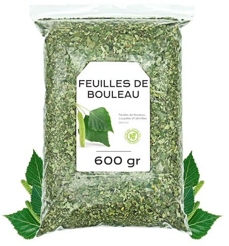 Betulla Infuso Foglie 600g | Con Proprietà Diuretiche e Depurative, si Distingue per il Suo Sapore Delicato e il Suo Piacevole Aroma Erbaceo