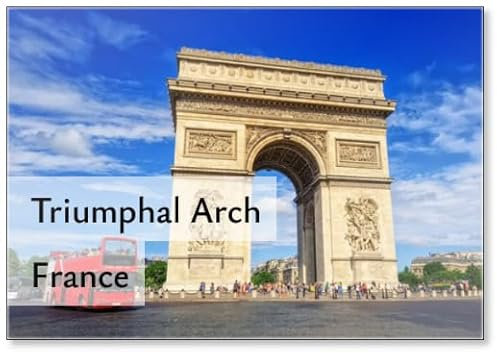 Der Triumphbogen Paris Frankreich Kühlschrankmagnet