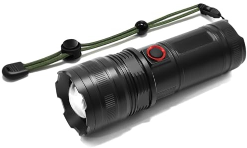 Civikyle LED Taschenlampe USB Aufladbar Zoombare Extrem Hell 20 W 1300 lm Starke Taschenlampen Camping Gadgets Survival Ausrüstung Gear