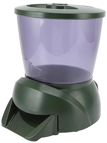 Automatic Fish Feeder, Fish Tank Fish Food Vacation Feeder LCD Screen Display Auto Pond Fish Food Dispenser 4.25L Aquarium Flakes Food Feeder for Fish Tank