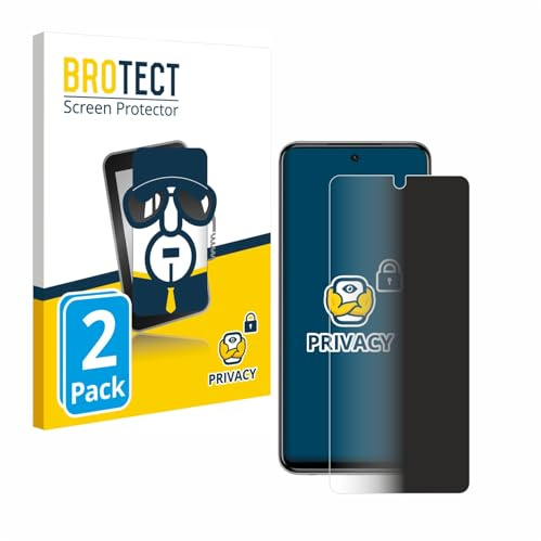 BROTECT 2 Unidades Protector Pantalla Privacidad para Xiaomi Redmi Note 9S / 9 Pro [Anti-Espía, Película Protección, Privacy]