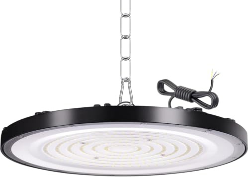 Tayire 200W Naves Industriales LED, 20000LM UFO Lámpara Alta Bahía IP65 Campana Industrial UFO Foco LED Taller Lámpara para Fábricas, Aeropuerto, Patio, Restaurante (1 PC, 200W-(Model B))