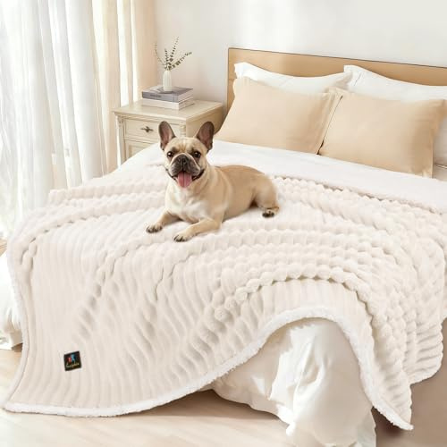 luciphia wasserdichte Decke Hundedecke Katzendecke Waschbar Sherpa Fleece