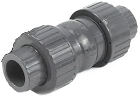 Supkancl Clapet Anti-Retour en PVC 20 à 63 mm, 1 pièce, Double Union, Anti-Retour, connecteur for Tuyau d'eau(DN15)