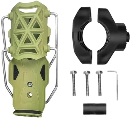 Adaptive Bottle Holder, Self Adjusting Bottle Clamp Motorcycle, Mountain Bike Handlebar Cup Holder, Fits 2''-3'' Inch Diameter Bottles For Scooters, ATVs, Cycling