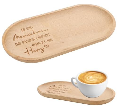 Beste Freundin Geschenke, Tablett mit Gravur Freundschaft, Deko Tablett Holz, für Geburtstage, Jubiläen Oder Alltägliche Überraschungen