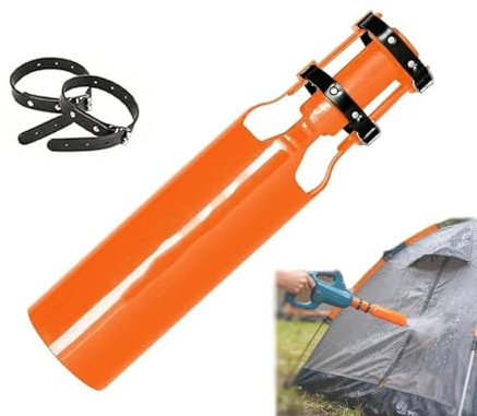 Laubbläser Luftverstärker, Turbo Booster Laubbläseraufsatz der auf dem Venturi Effekt Basiert dem Luftstromverstärker der 2. Generation, Verdoppelt die Luftmenge Ihrer Laubbläser (Orange)