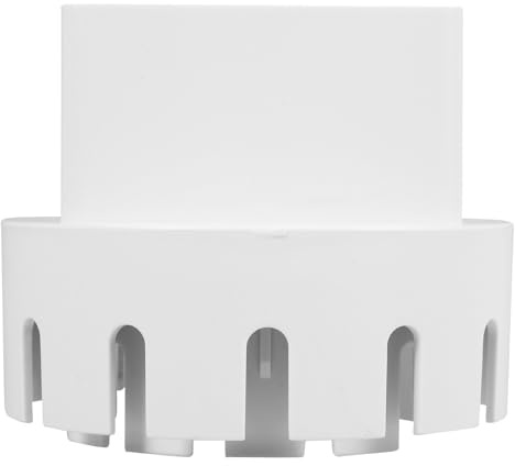 Artibetter Raccord de de Gouttière Blanc en Plastique 2x3 Pouces, Adaptateur pour Tuyau de Pluie et Récupérateur D'eau, Connecteur Polyvalent pour Évacuation des Eaux Pluviales,