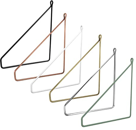 Natural Goods Berlin 2X Regalhalterung PANKOW 250mm - Design Regalträger aus Metall Schwarz - Wandhalterung für Regalbretter - Regalhalter für Wandregale in Wohnzimmer, Küche & Bad