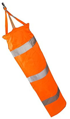 Inzopo Windsack für Flughafen, 60,80,100,150 cm, mit reflektierenden Gürteln – 60 cm – 60 cm