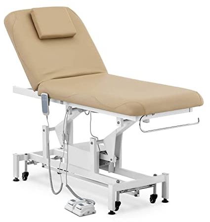 Physa Physa Lyon Beige_PH Table De Massage Professionnelle Électrique Lit De Massage Table De Soin Kiné 2 Moteurs Beige foncé 200 kg