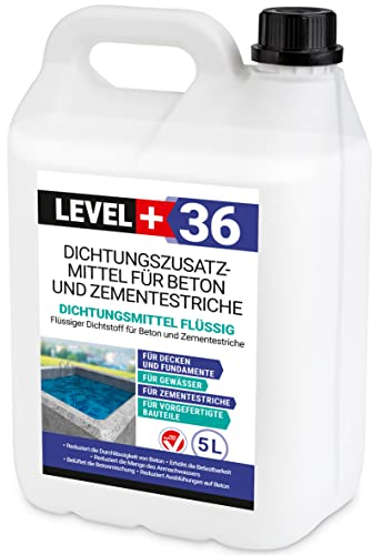 Dichtungsmittel Flüssig 5L Mörtelzusatzmittel für Zementestrich Fugenmörtel Plastifizierer RM36