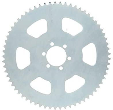 KIMISS 65 Tooth Chain Sprocket Carbon Steel 6 Holes 37mm Bore Cog Parts for Go Kart Mini Bike
