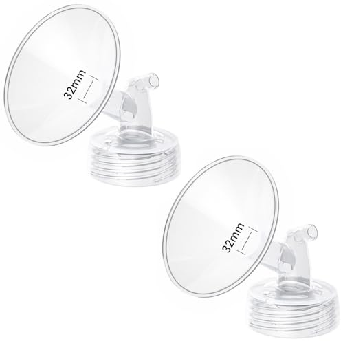 2pcs 32mm Flange Compatible with Spectra S1 S2 9 Plus Synergy Gold Ameda MYA Motif Luna Breast Pump, Replacement to Spectra Pump Parts, Breast Pump Shields 32mm Replace S1 S2 Parts
