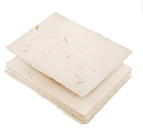 Wanderings Papel A5 Algodón Hecho a Mano Borde Desgarrado - Prensado en Frío - Acuarela, Escritura, Tarjetas, Invitaciones, Menús, Manualidades - Pack 50 Rosa 150 GSM - 5,8 x 8,3 / 15x21 cm