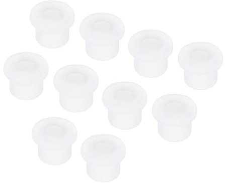 QUARKZMAN 10pz Occhielli in Gomma Diametro Montaggio 12,5mm ID 8mm H 12,5mm Guarnizioni Trasparenti Protezione Passacavi in Gomma per Cavi Tubi