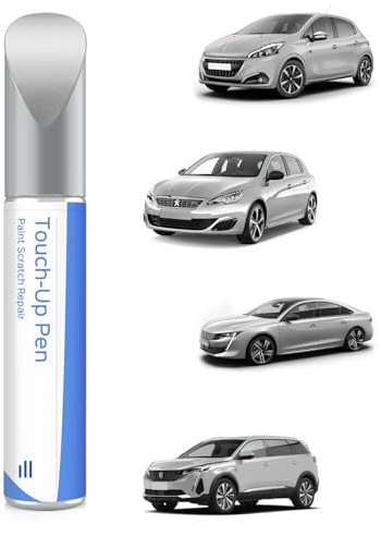 Vernice di ritocco EZRC Grigio Alluminio per Peugeot Corrispondenza esatta - Ripara graffi e scheggiature