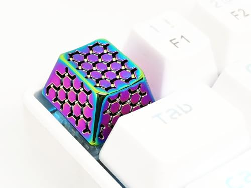 MECHKYP Metal Artisan Keycaps,CNC Zinc Alloy Custom Keycap,Mechanical Keycap,Unique Diamanta Style,Gift Collection