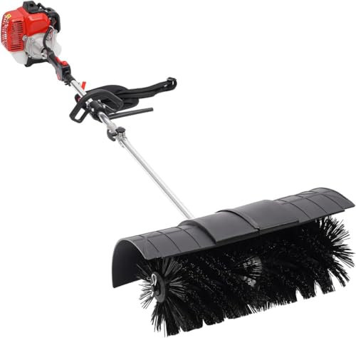 Spazzatrice Portatile a Gas, Scopa elettrica a Gas, spazzatrice a Spinta, Strumenti per la Pulizia di vialetti, per spazzare viali e vialetti.